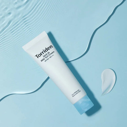 Torriden Torriden Dive-In Mild Sunscreen SPF50+ Mineralny krem przeciwsłoneczny do twarzy - 60 ml