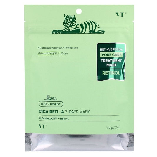 VT Cosmetics VT Cosmetics Cica Reta-A Maseczki z retinolem - 7 sztuk