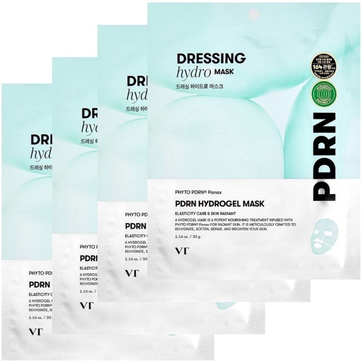 VT Cosmetics VT Cosmetics PDRN VT Hydrożelowa maska do twarzy - 4 sztuki