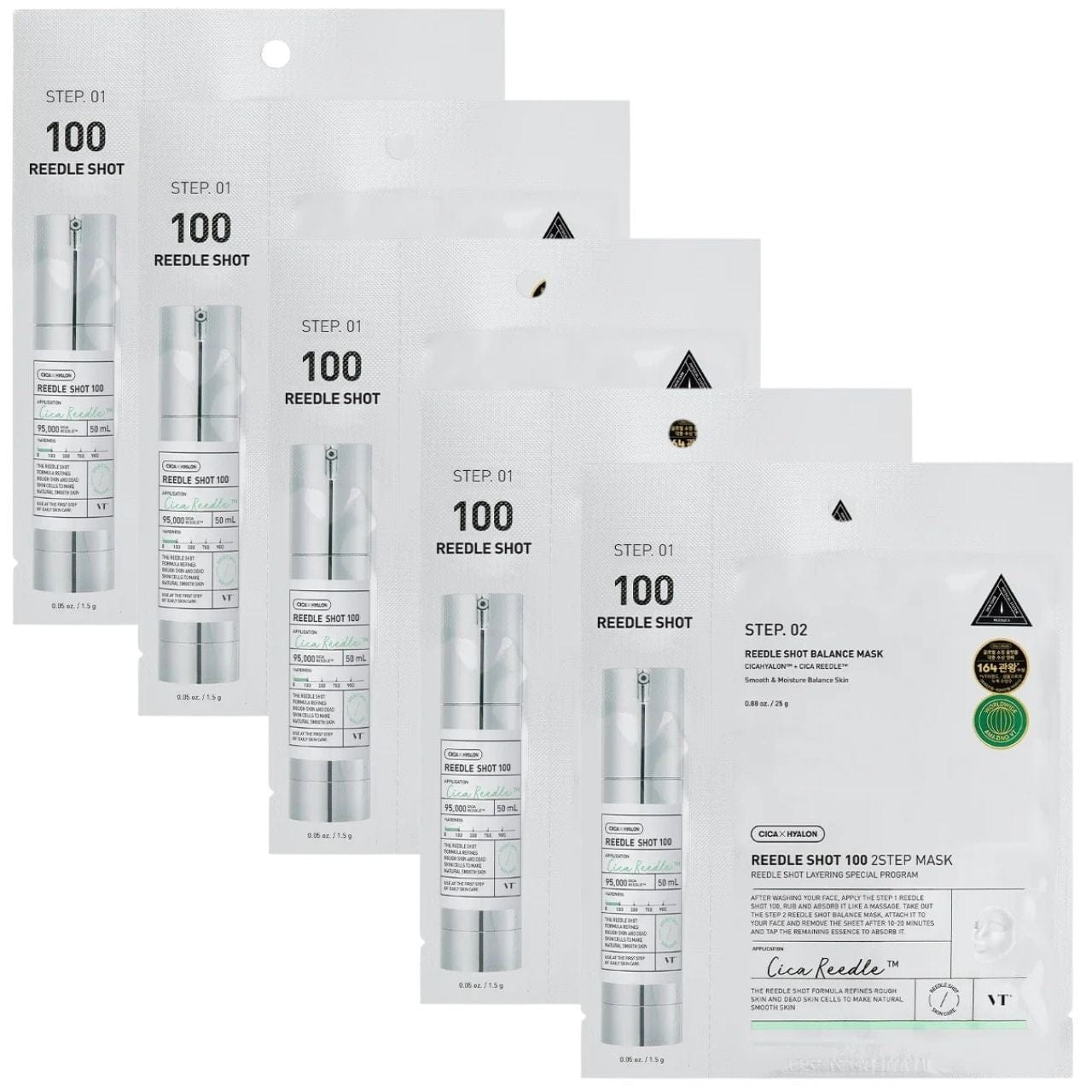 VT Cosmetics VT Cosmetics Reedle Shot 100 2-etapowa hydrożelowa maska - 5 sztuk