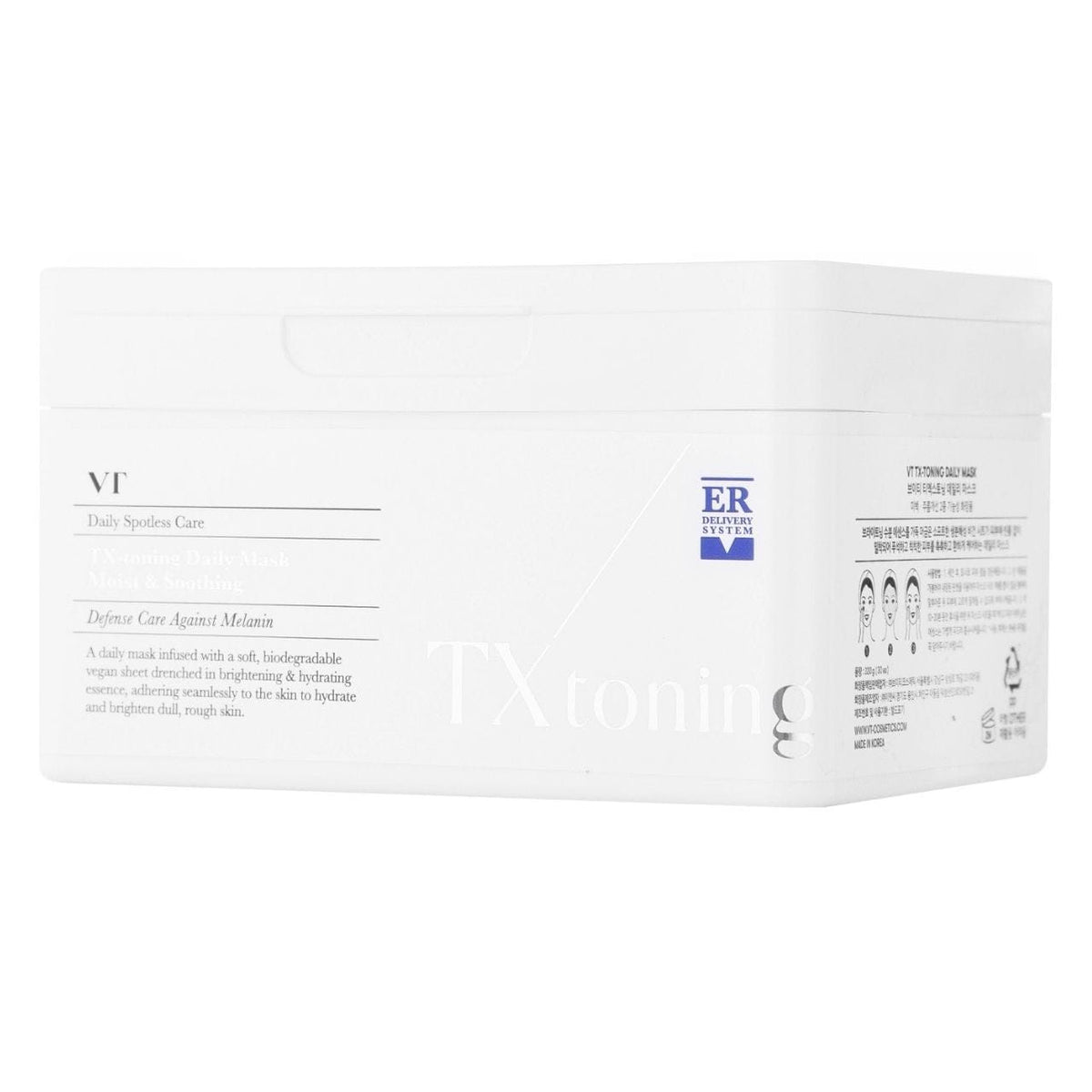 VT Cosmetics VT Cosmetics TX-toning Zestaw rozjaśniających masek w płachcie do twarzy - 30 sztuk