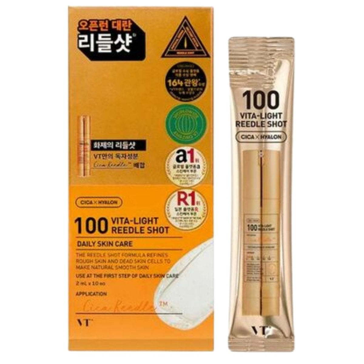 VT Cosmetics VT Cosmetics Vita Light Reedle Shot 100 Mikroigłowy booster do twarzy - 10 x 2 ml